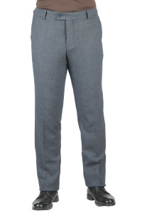 Фото товара Брюки сині в дрібну клітинку   MCR, артикул: 38008 Брюки