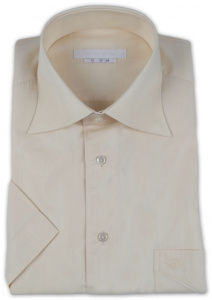 Фото Рубашка с коротким рукавом персиковая Romano Botta артикул: 26214 Класичний крій