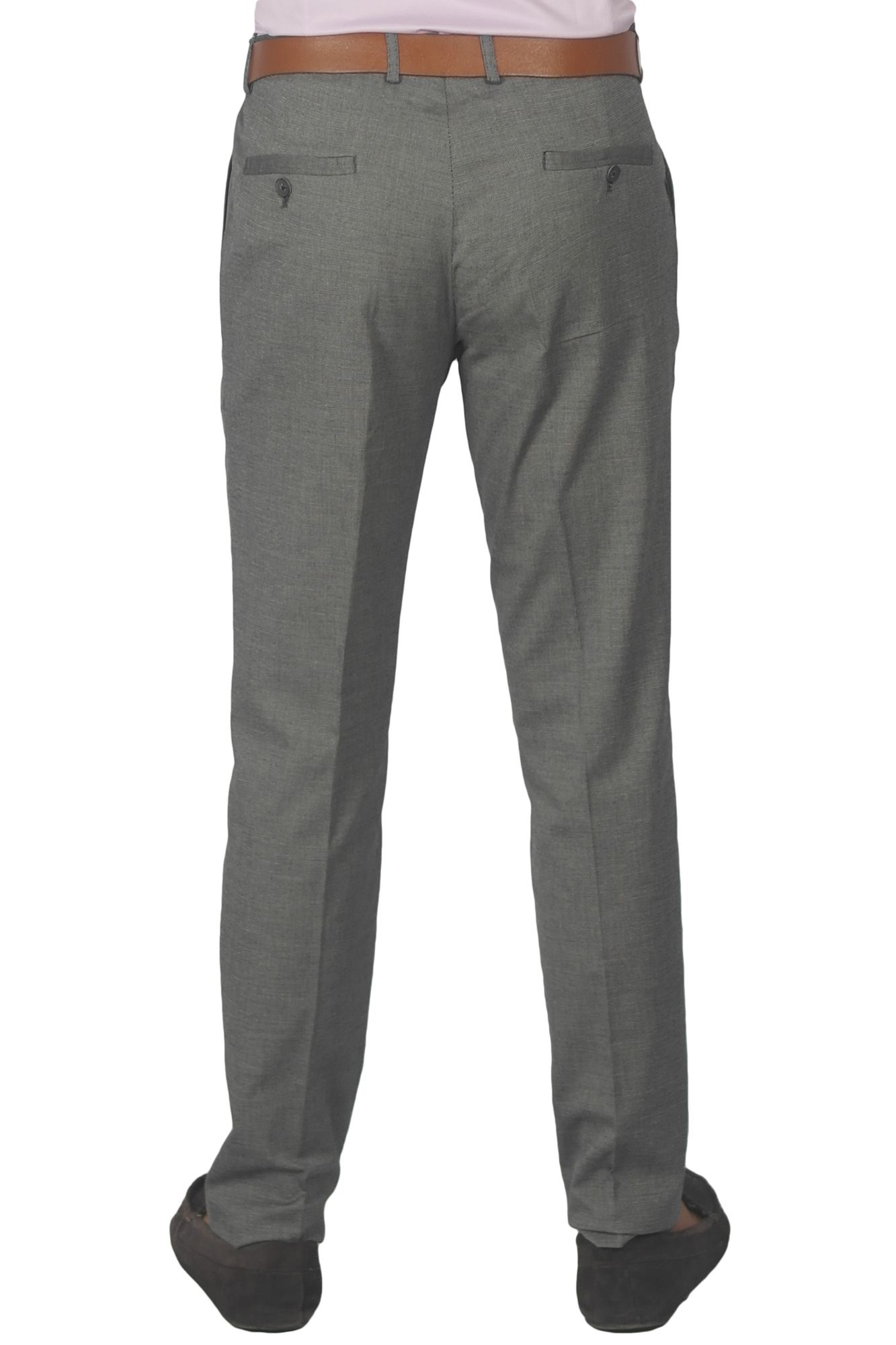 Брюки серые в белый текстурный узор MCR