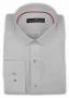 Фото Рубашка белая в текстурный узор Giovanni Frateli артикул: 2901 Приталені