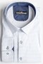 Фото Рубашка белая в голубой кружок Giovanni Frateli артикул: 5004 Приталені