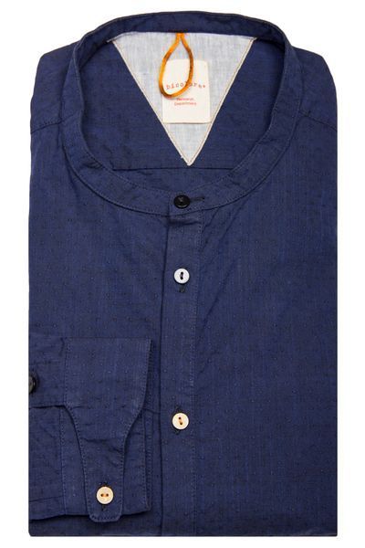 Сорочка синя комір-стійка BICOLORE, розмір 2XL (45-46) 47463-47509 фото