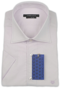 Фото товара Рубашка с коротким рукавои сиреневая Romano Botta, артикул: 260265 Класичний крій