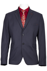 Фото Пиджак синий котоновый с отстрочкой MAIKLEN артикул: 067064 Піджаки