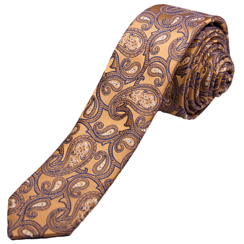 Фото товара Галстук коричневый в узор  FABIO DIVAYO, артикул: 18022 Краватки