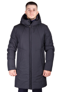 Фото товара Куртка удлинённая чёрная с капюшоном MAIKLEN, артикул: 1329106 Куртки