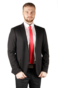 Фото товара Пиджак чёрный трикотажный ZOLOZZO, артикул: 2859 Піджаки