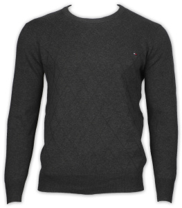 Фото товара Свитер серый Tommy Hilfiger, артикул: 101333 Светри , Кофти поло