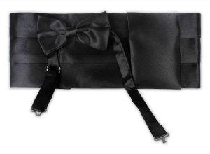 Фото товара Бабочка с поясом  синяя, артикул: 634 Метелики