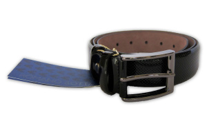 Фото товара Ремень чёрный Romano Botta, артикул: 40022 Ремені