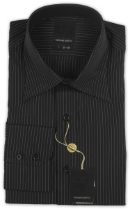 Фото Рубашка чёрная Romano Botta артикул: 2402134 Класичні 