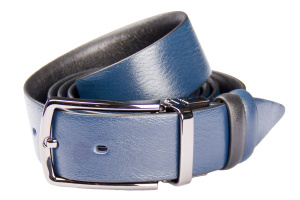 Фото товара Ремінь двосторонній шкіра  синій/чорний SERGIO TORRI, артикул: 19155 Ремені