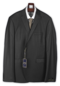 Фото товара Костюм коричневый однотонный с одной шлицей DESOTTI ROSSI, артикул: 2012000 Великі розміри 60 - 68