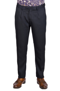 Фото товара Брюки тёмно-синие в рубчик  ALTATENSIONE, артикул: 2493 Брюки