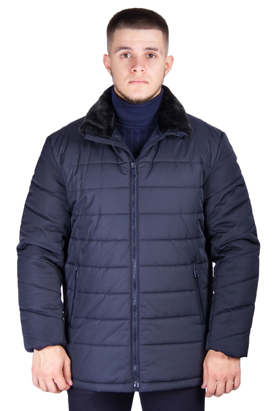 Фото товара Куртка тёмно-синяя весна-осень на молнии MAIKLEN, артикул: 1289102 Куртки