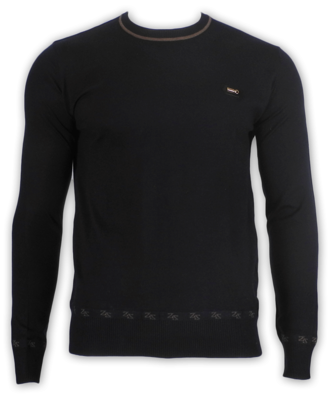 Фото товара Свитер синий ZILLI, артикул: 99079-1 Светри , Кофти поло