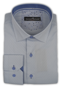 Фото Рубашка голубая Giovanni Frateli артикул: 2902 Приталені