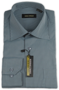 Фото товара Рубашка бирюзовая Charlz Spanser, артикул: 245005-2 Класичні 