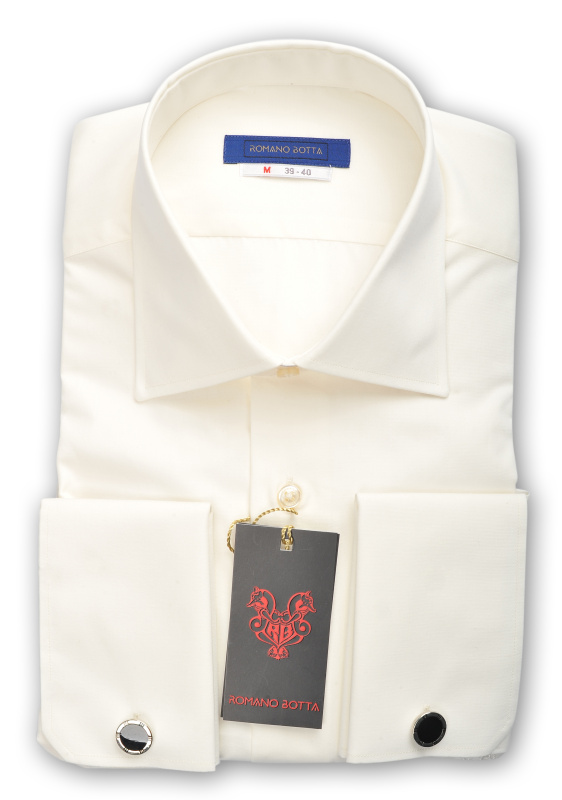 Фото товара Рубашка "айвори" Romano Botta, артикул: 240218 Під запонки