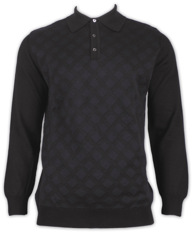 Фото товара Свитер чёрный Romano Botta, артикул: 10033 Светри , Кофти поло