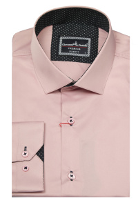 Фото товара Рубашка тёмно-розовая  GIOVANNI FRATELLI 6026, артикул: 6026 Приталені