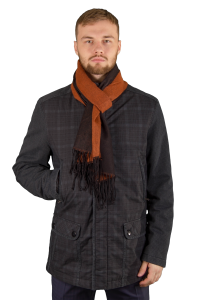 Фото товара Шарф горчично-чёрный  FABIO DIVAYO, артикул: 854123 Шарфи