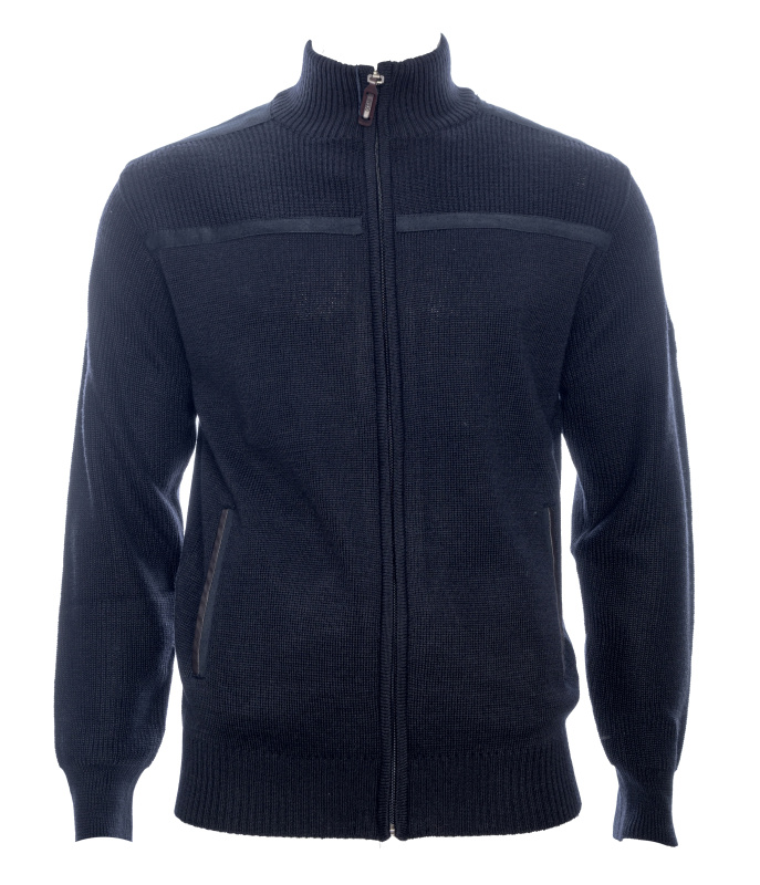 Фото товара Светер на молнии тёмно-синий OKEAN SPORT, артикул: 8457 Светри , Кофти поло