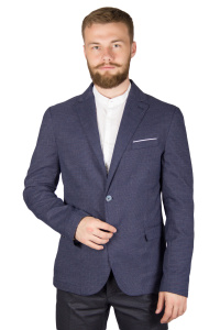 Фото товара Пиджак тёмно-синий приталенного кроя с двумя шлицами SORBINO, артикул: 1816 Піджаки