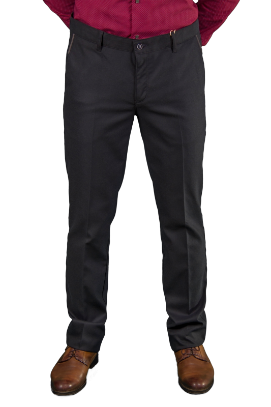 Фото товара Брюки тёмно-синие однотонные  OLIVER MANCINI, артикул: 1336-2 Брюки