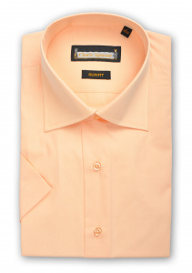 Фото Рубашка с коротким рукавом персиковая Charlz Spanser артикул: 26502 Приталений крій