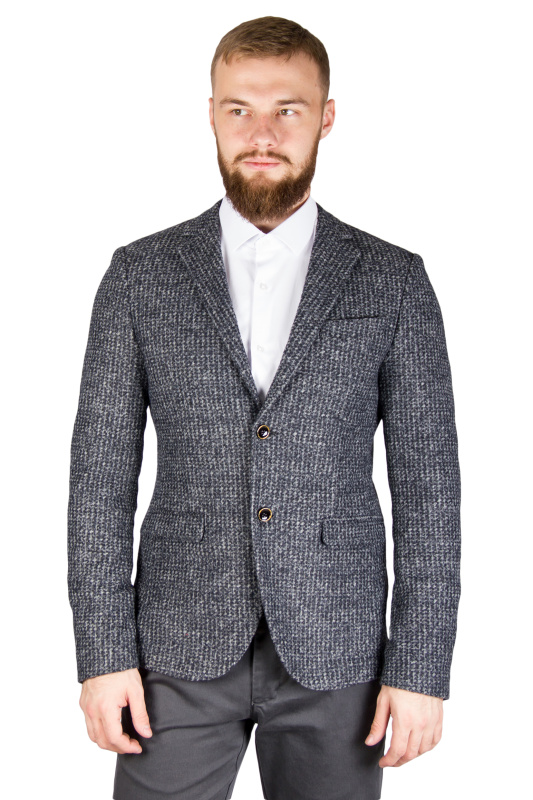 Фото товара Пиджак серый с чёрным рисунком ALTATENSIONE, артикул: 1712 Піджаки