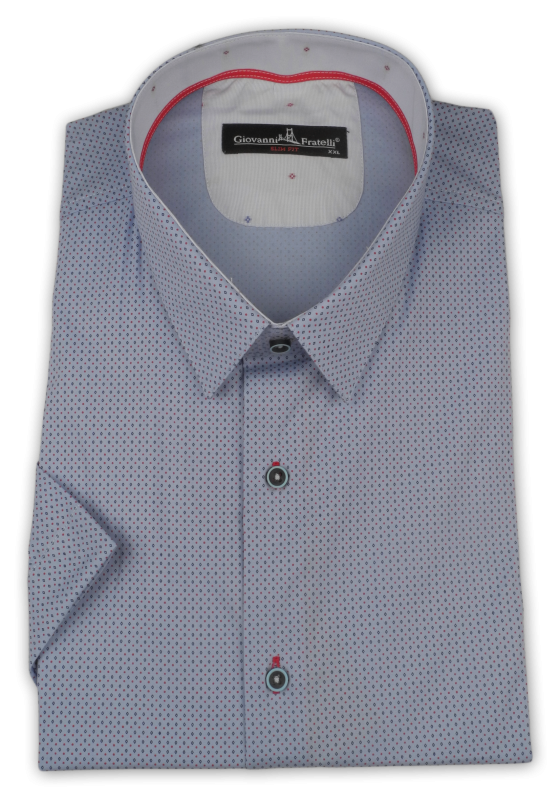Фото товара Рубашка голубая Giovanni Fratelli, артикул: 29051-3 Приталений крій