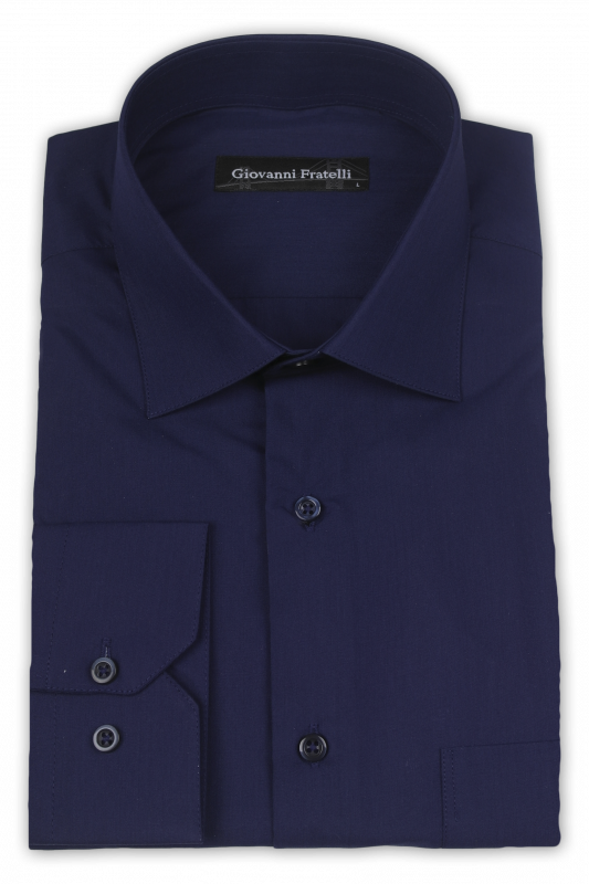 Фото Рубашка тёмно- синяя Giovanni Fratelli артикул: 0300-20 Класичні 