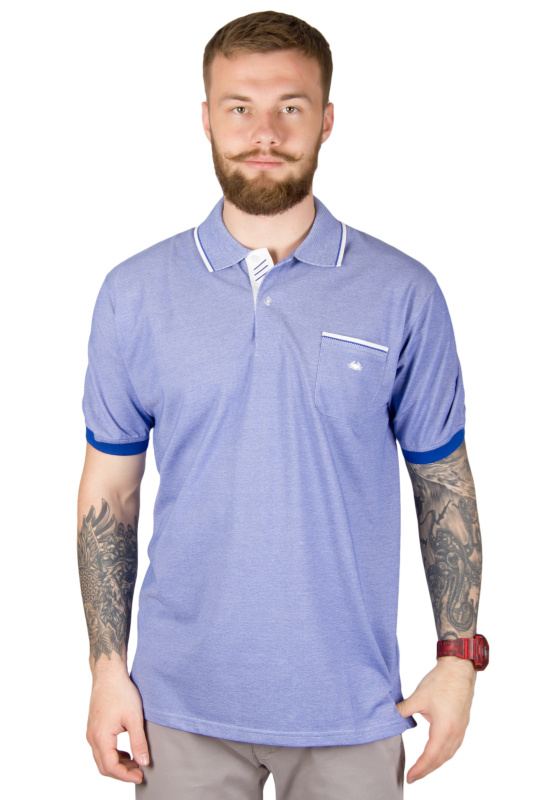 Фото товара Футболка поло голубая IL GRANCHIO, артикул: 18999 Футболки та поло