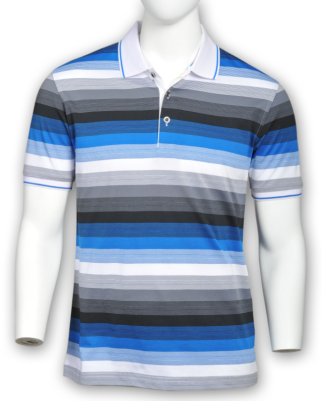 Фото товара Футболка-поло синяя MINGNENYIGE, артикул: 28775 Футболки та поло