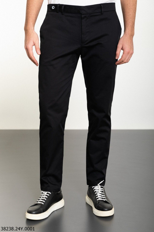 Фото товара Брюки чорні котонові на резинці MCR 38238, артикул: 38238 Брюки