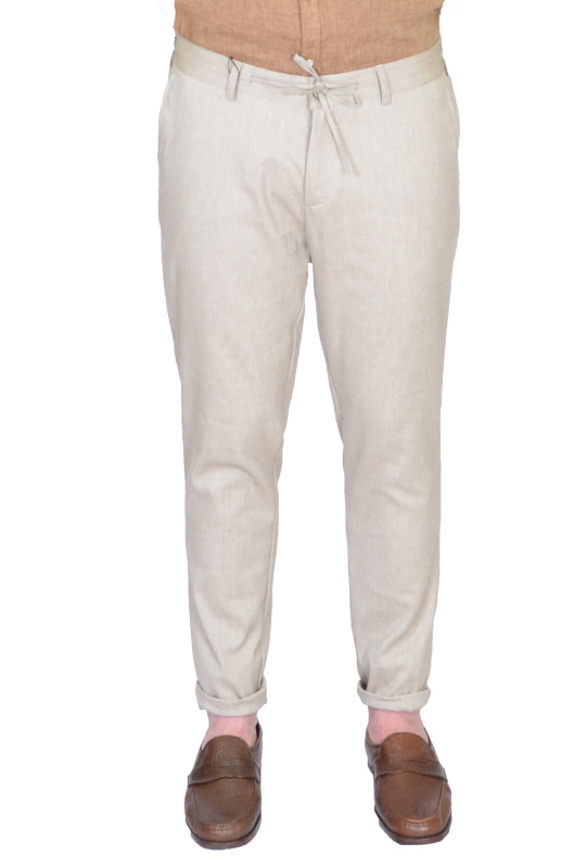 Фото товара Брюки світло бежеві на шнурках PATRIK VALLERI 1162339, артикул: 1162339 Брюки