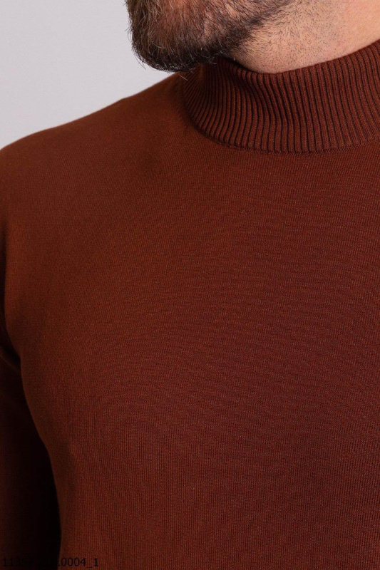 Фото товара Светр гольф теракотовий однотонний MCR, артикул: 11357-90 Светри , Кофти поло