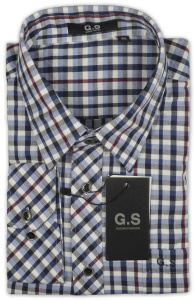 Фото товара Рубашка синяя Guoshi, артикул: 242222 Класичні 