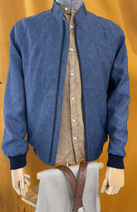 Фото Вітровка синя лляна MAKLEIN артикул: 2063332 Вітровки