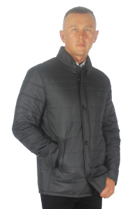 Фото Куртка серо-голубая удлинённая MAIKLEN артикул: 1399019 Куртки