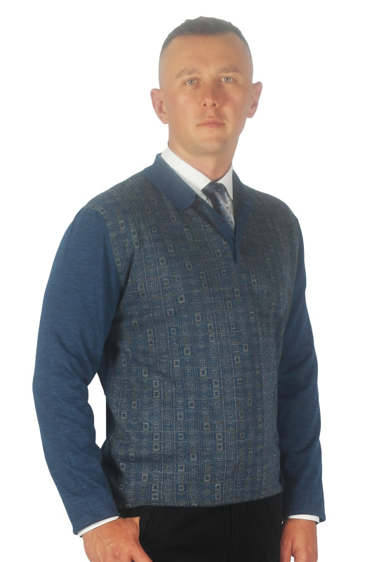 Фото товара Свитер  синий WHITE HOUSE, артикул: 7139-22 Светри , Кофти поло