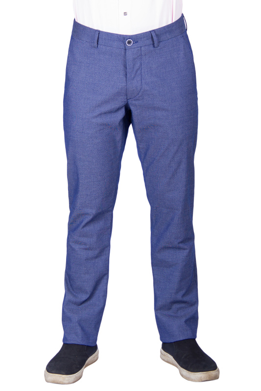 Фото товара Брюки синие в текстурную точку  TONY CASSANO, артикул: 800-800 Брюки