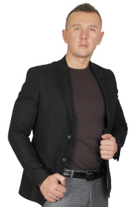 Фото товара Піджак чорний текстурний  MCR, артикул: 40145 Піджаки