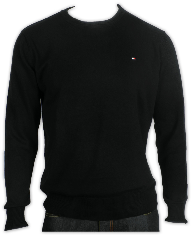 Фото товара Свитер чёрный Tommy Hilfiger, артикул: 10407-1 Светри , Кофти поло
