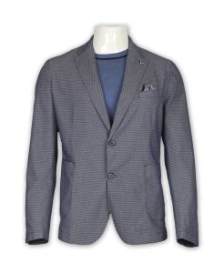 Фото Пиджак синий в серый узор  MULISH артикул: 8002 Піджаки