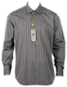 Фото Рубашка серая Romano Botta артикул: 2402384 Класичні 