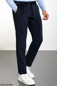 Фото товара Брюки вельветові темно-сині  MCR, артикул: 38218 Брюки