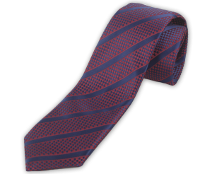 Фото Галстук красный синяя полоска FABIO DIVAYO артикул: 589032 Краватки