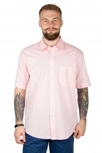 Фото Рубашка с коротким рукавом розовая Business Class артикул: 2717 Класичний крій